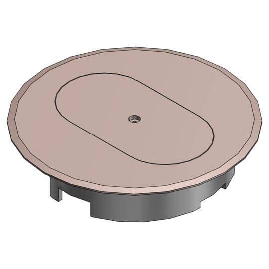 Carlon® E97DST Non-Metallic Floor Box Cover, 5.69 in Dia, Thermoplastic