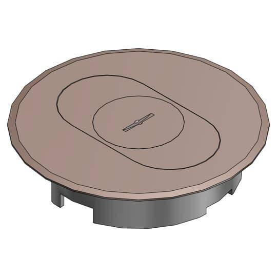 Carlon® E97SSRC Non-Metallic Floor Box Cover, 5.69 in Dia, Thermoplastic