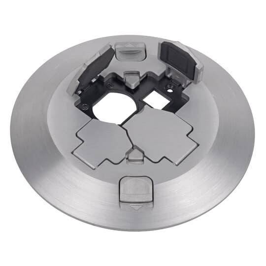 Steel City® FPT3-CVR-ALM Poke-Through Cover, 7-1/2 in Dia, Aluminum