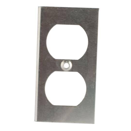 Steel City® FPT424 Duplex Device Plate, Aluminum
