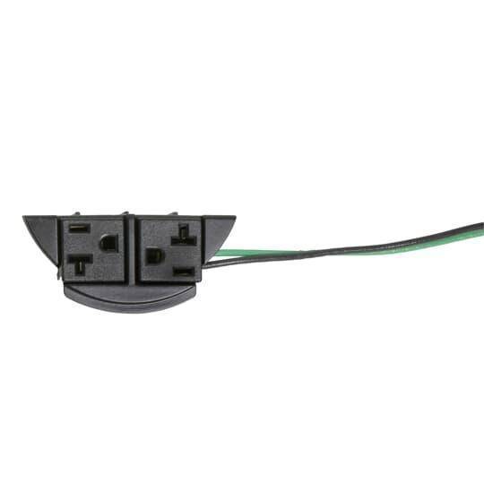 Steel City® FPT4-2P-RPL Replacement Non-Metallic Power Insert With (2) 20 A Receptacle, 18 in Wire Whip