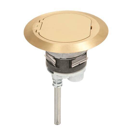 Steel City® FPT4-4P-4C-C Poke-Through Base Unit, 4 in Hole, For Use With Poke Through System, Die Cast Zinc/Steel