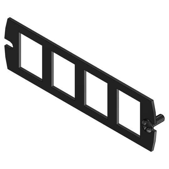 Steel City® FPT4-CPA-4KEY Communication Device Plate, 4 in L x 4 in W, Steel