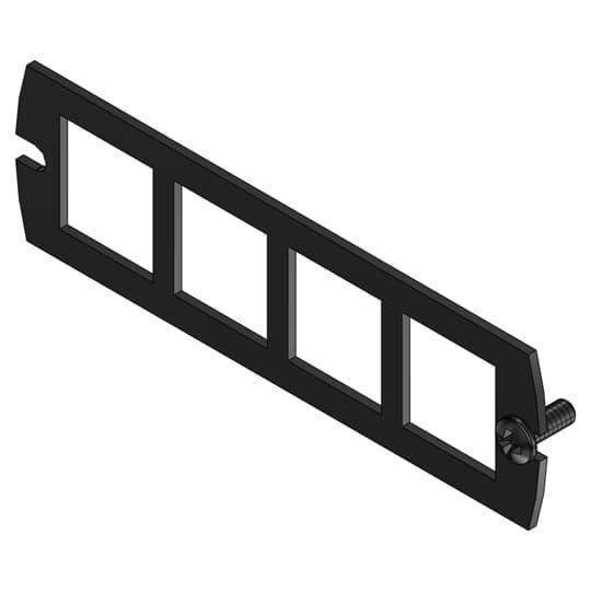 Steel City® FPT4-CPA-4ORT Compartment A Communications Device Plate, Steel