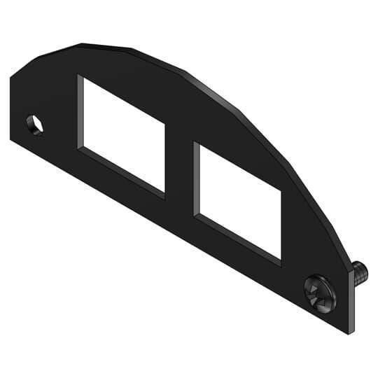 Steel City® FPT4-CPB-2KEY Communication Device Plate, 4 in L x 4 in W, Steel