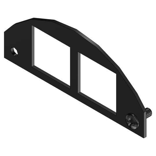 Steel City® FPT4-CPB-2SYS Communication Device Plate, 4 in L x 4 in W, Steel