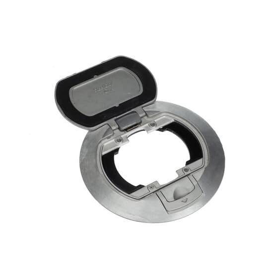 Steel City® FPT4-CVR-TALM Poke-Through Cover, 7-1/2 in Dia, Aluminum