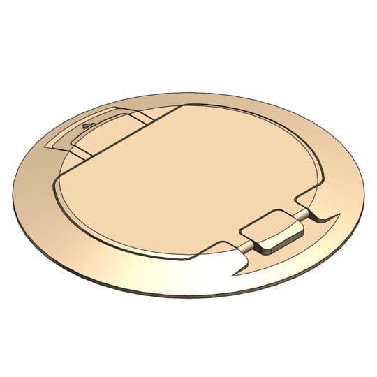 Steel City® FPT4-CVR-TBGE Poke-Through Cover, 8 in Dia, Aluminum