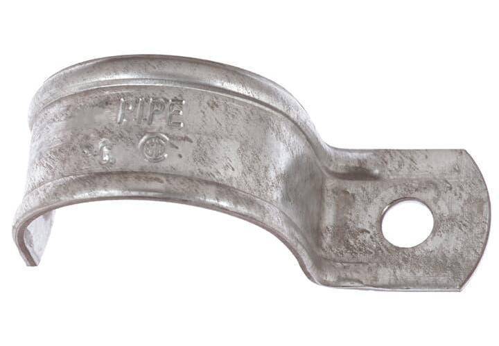 Steel City® HS107-1 1-Hole Pipe Strap, 2-1/2 in Conduit, Steel