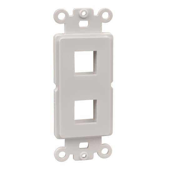 Steel City® OPODEC2-WH 2-Port Non-Metallic Decora Adapter