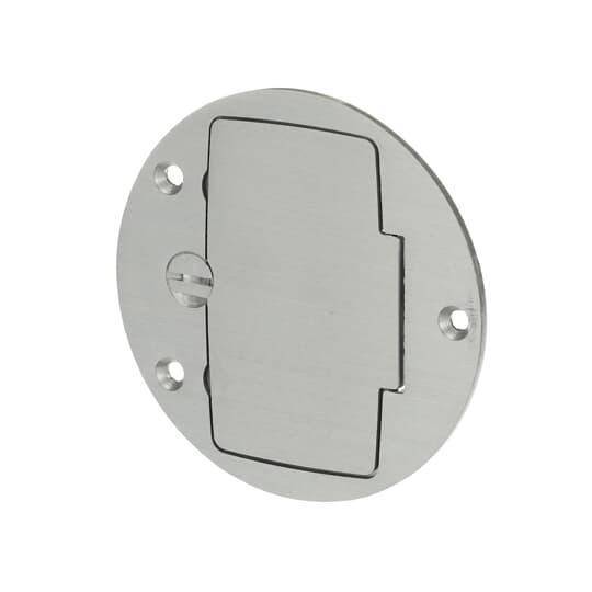 Steel City® P60GFCI-AL Cover Plate, 4 in Dia, Aluminum