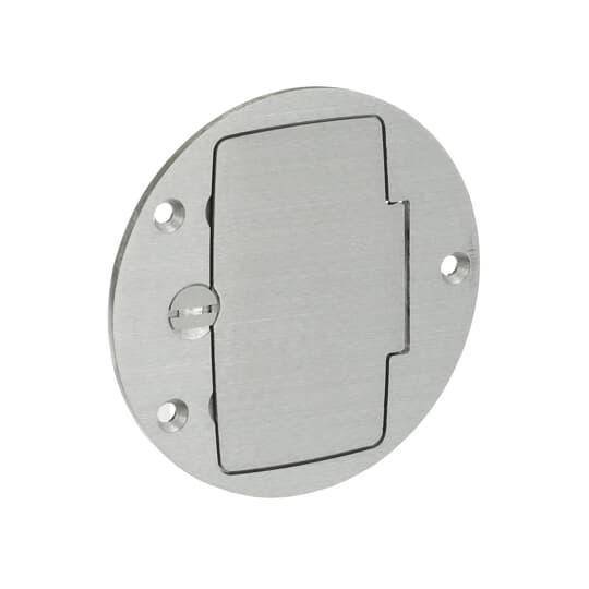 Steel City® P60GFCI-AL Cover Plate, 4 in Dia, Aluminum