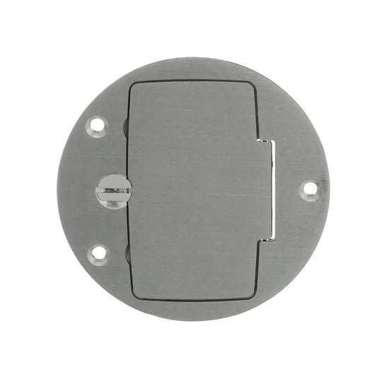 Steel City® P60GFCI-AL Cover Plate, 4 in Dia, Aluminum