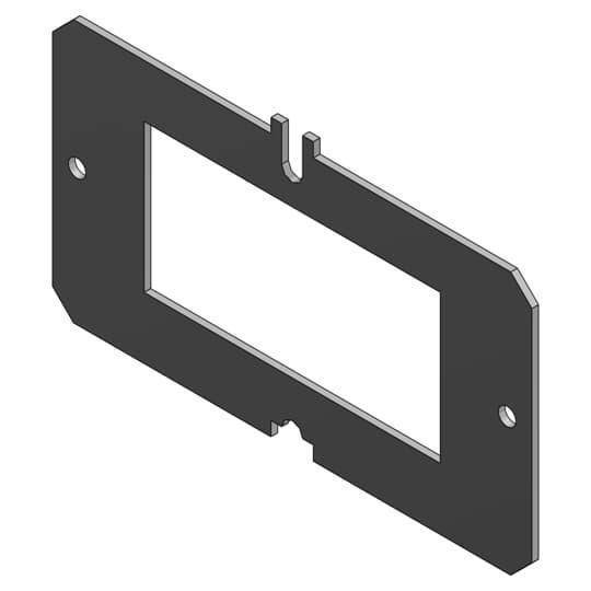 Steel City® P60-Q-GFCI Receptacle Plate, Brass