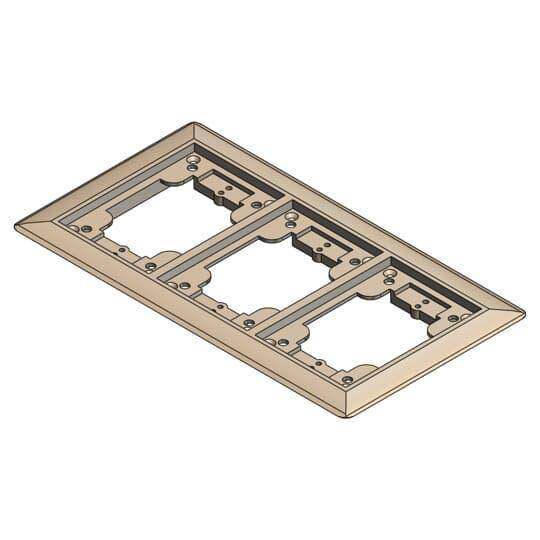 Steel City® P64P-3G-CP-BGE Non-Metallic Carpet Plate, 10-5/8 in L x 6-1/8 in W, Polycarbonate