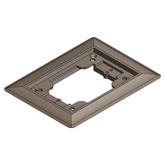 Steel City® P64P-CP-BRN Carpet Plate, 4-5/8 in L x 6-1/8 in W, Polycarbonate