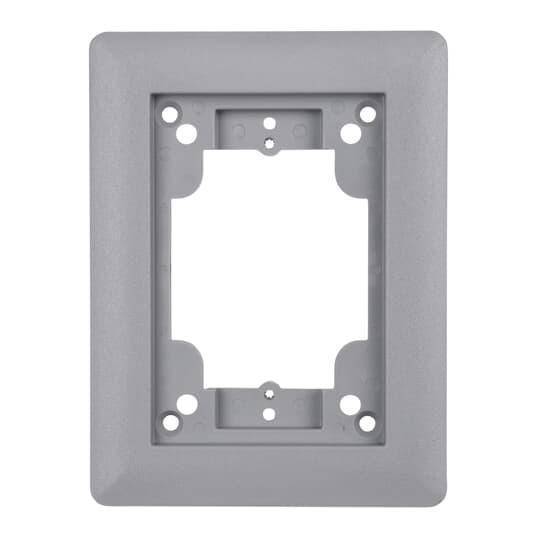 Steel City® P64P-CP-GRY Flush Service Non-Metallic Carpet Plate, For Use With Sub-Floor Outlet Box, 1-Gang, PolyCarbonate, Gray