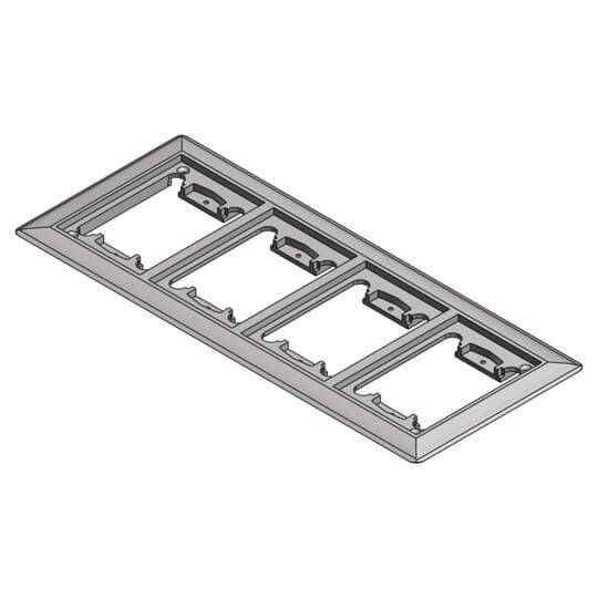 Steel City® P64-4GCP-AL Flush Service Carpet Plate, Aluminum
