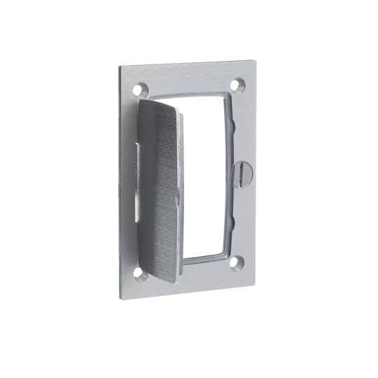 Steel City® MopTite™ P64-GFCI-AL Cover Plate With GFCI Flip Lid, 4-1/2 in L x 3 in W, Aluminum