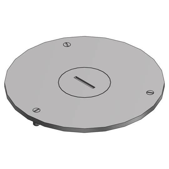Steel City® P-60-1-AL Cover Plate, 4 in Dia, Aluminum