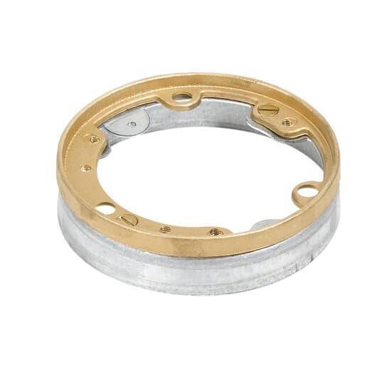Steel City® P-62-TAR Recessed Service Flange and Adjustment Ring, Brass