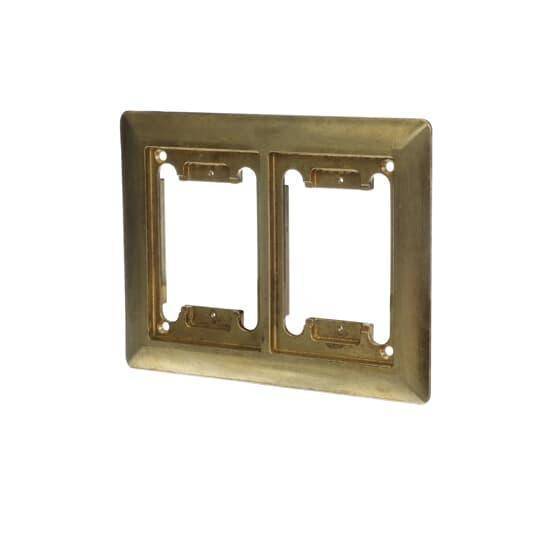 Steel City® P-64-2G-CP Carpet Plate, 7-5/8 in L x 6-1/8 in W, Brass
