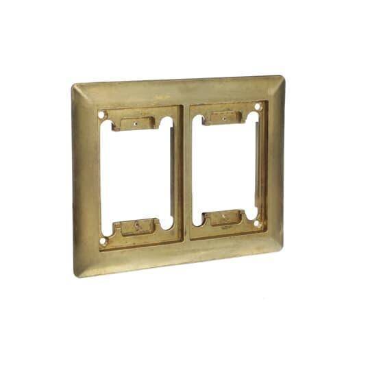 Steel City® P-64-2G-CP Carpet Plate, 7-5/8 in L x 6-1/8 in W, Brass