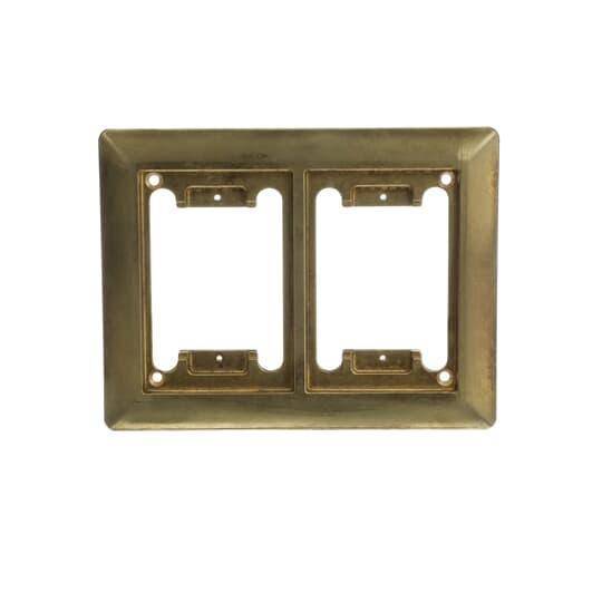Steel City® P-64-2G-CP Carpet Plate, 7-5/8 in L x 6-1/8 in W, Brass