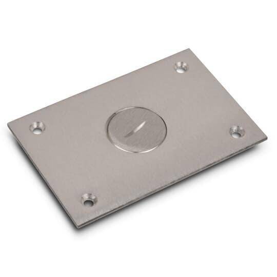 Steel City® MopTite™ P-64-2-AL Cover Plate, 4-1/2 in L x 3 in W, Aluminum