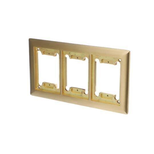 Steel City® P-64-3G-CP Carpet Plate, 10-5/8 in L x 6-1/8 in W, Brass