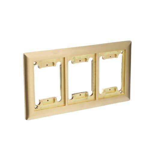 Steel City® P-64-3G-CP Carpet Plate, 10-5/8 in L x 6-1/8 in W, Brass