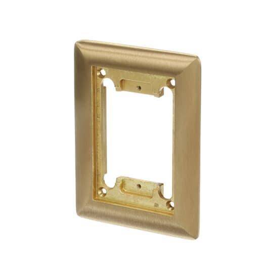 Steel City® P-64-CP Carpet Plate, 4-5/8 in L x 6-1/8 in W, Brass