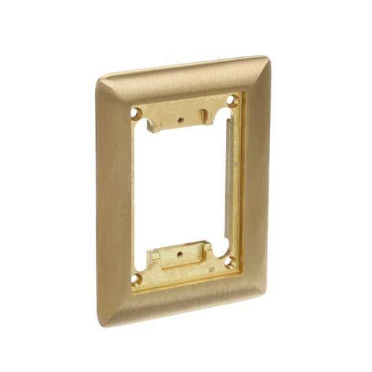 Steel City® P-64-CP Carpet Plate, 4-5/8 in L x 6-1/8 in W, Brass