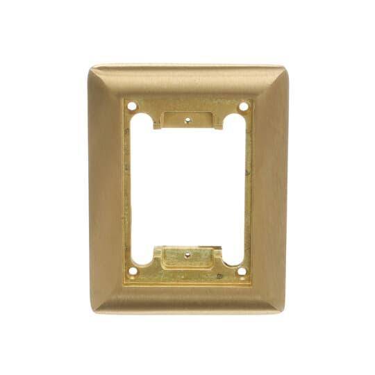 Steel City® P-64-CP Carpet Plate, 4-5/8 in L x 6-1/8 in W, Brass
