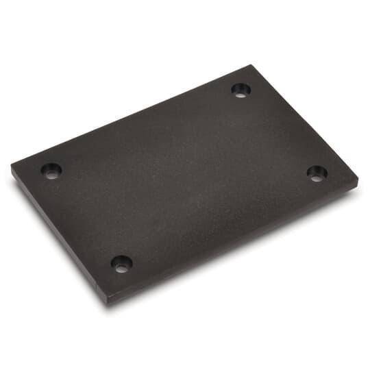 Steel City® MopTite™ P-64-P-BP-BLK Blank Non-Metallic Floor Box Cover, 4-1/2 in L x 3 in W