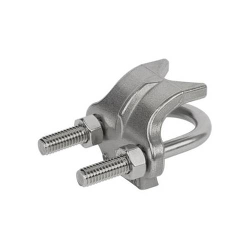 Steel City® RC-1SS316 Right Angle Beam Conduit Clamp, 1 in Conduit, 1.315 in OD, 316 Stainless Steel
