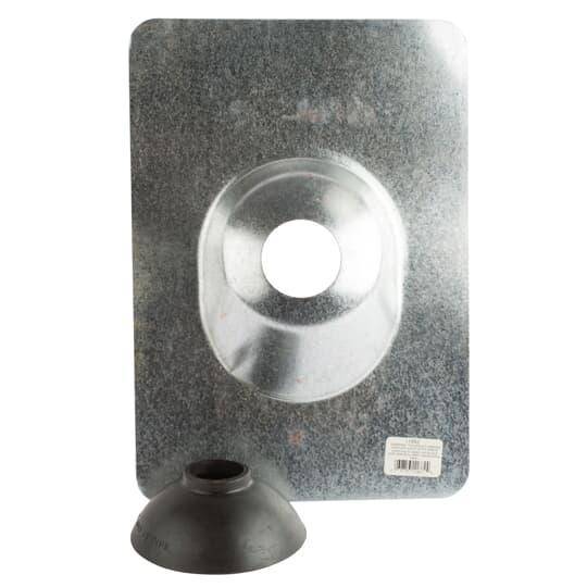 Steel City® RF114BB Non-Metallic Roof Flashing, 1-1/4 to 1-1/2 in Trade, For Use With Service Entrance, Neoprene/Steel