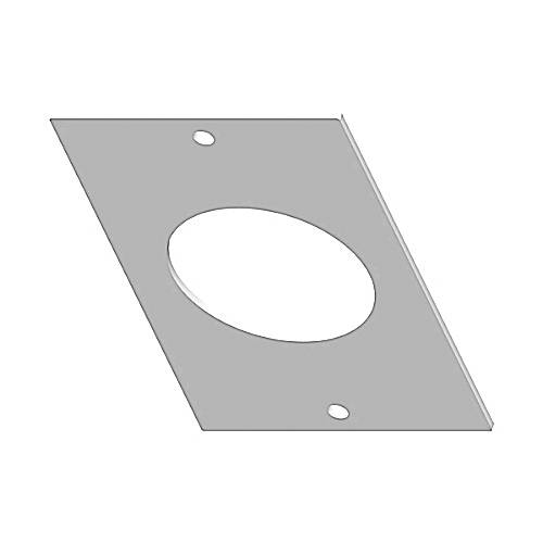 Steel City® RPT8-CDP-30A Center Device Plate Kit, For Use With Recessed Poke-Through Systems and 30 A Receptacle, Steel