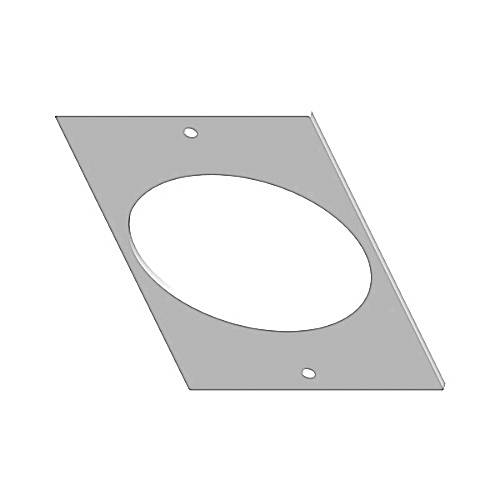 Steel City® RPT8-CDP-50A Center Device Plate Kit, For Use With Recessed Poke-Through Systems and 50 A Receptacle, Steel