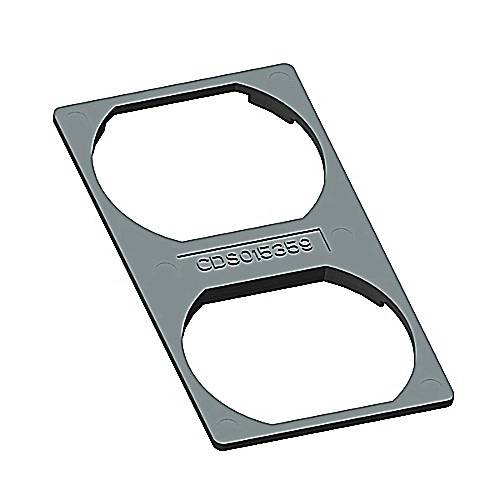 Steel City® RPT8-INSERT-WHITE Duplex Insert, For Use With Recessed Poke-Through Systems, Polycarbonate