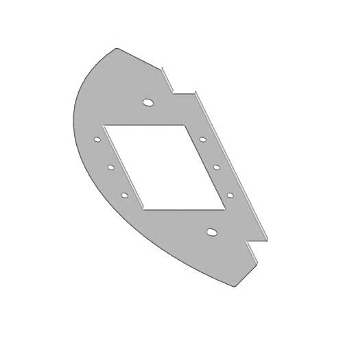 Steel City® RPT8-SDP-MAAP Side Device Plate MAAP Kit, For Use With Recessed Poke-Through Systems and Extron® MAAP Devices, Steel