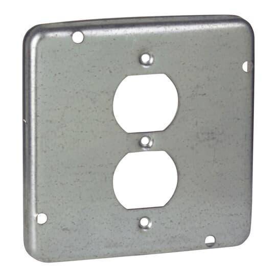 Steel City® RSL-12 Surface Cover, 4-11/16 in L x 4-11/16 in W x 1/2 in D, Steel