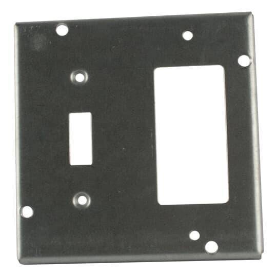Steel City® RSL-18 Surface Cover, 4-11/16 in L x 4-11/16 in W x 1/2 in D, Steel