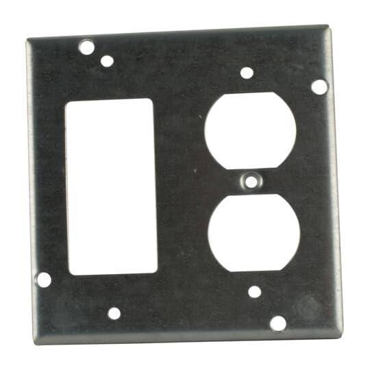 Steel City® RSL-19 Surface Cover, 4-11/16 in L x 4-11/16 in W x 1/2 in D, Steel