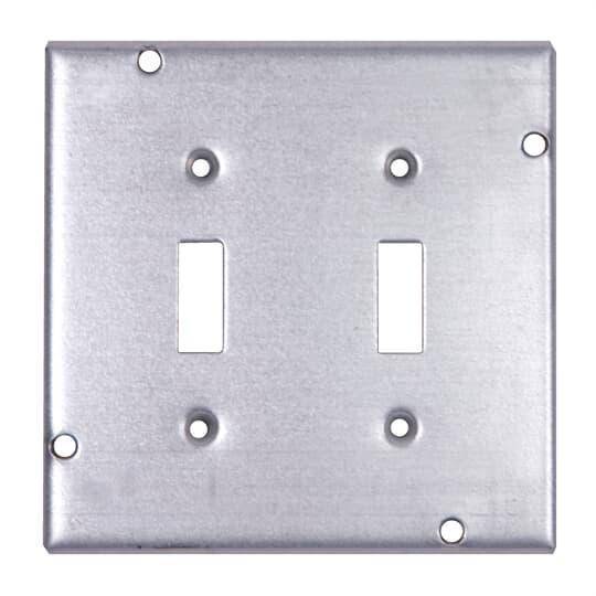 Steel City® RSL-5 Surface Cover, 4-11/16 in L x 4-11/16 in W x 1/2 in D, Steel