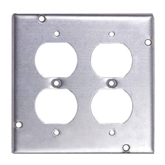 Steel City® RSL-8 Surface Cover, 4-11/16 in L x 4-11/16 in W x 1/2 in D, Steel