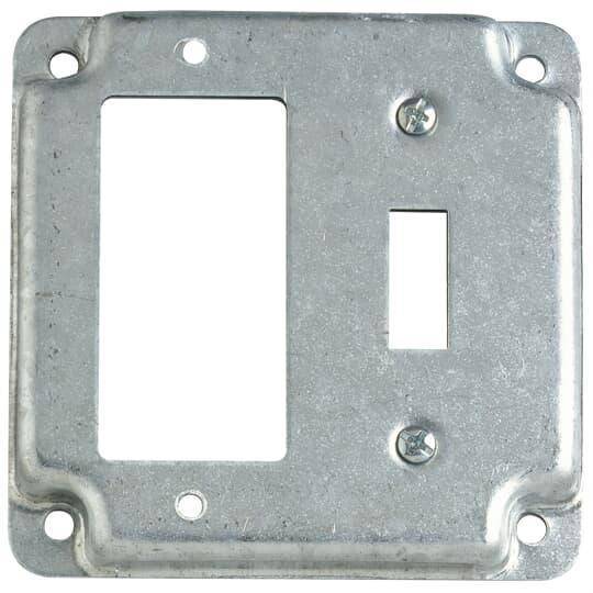 Steel City® RS-18-CC RS Series Surface Cover, 4 in L x 4 in W x 1/2 in D, Steel