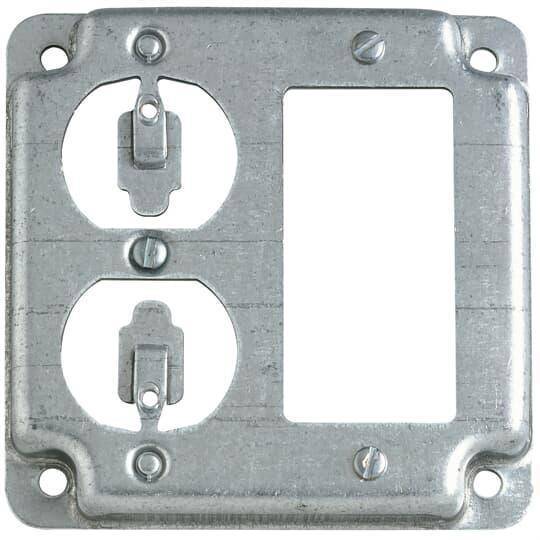 Steel City® RS-19-CC RS Series Surface Cover, 4 in L x 4 in W x 1/2 in D, Steel