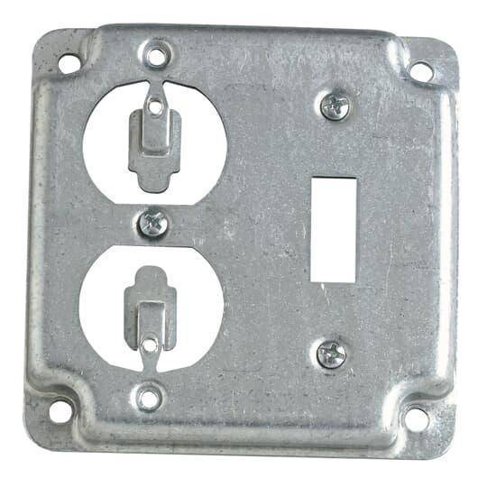 Steel City® RS-2 RS Series Surface Cover, 4 in L x 4 in W x 1/2 in D, Steel