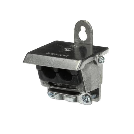 Steel City® SC-1000 Oval Service Cable Cap With Split Insulator, For Use With (3) 3 to 2 AWG Cable, Steel